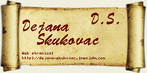 Dejana Skukovac vizit kartica